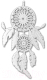 Декор настенный Arthata Индейский амулет 25x50-V / 089-1 (белый) - 