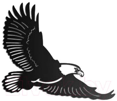 Декор настенный Arthata Летящий орел 40x50-B / 090-1 (черный)