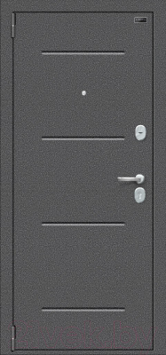

Входная дверь el'Porta, Porta S-2 104.К32 Cappuccino Veralinga/Антик серебро