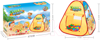 Детская игровая палатка Sundays Пляж / 384120 (+50 шариков)