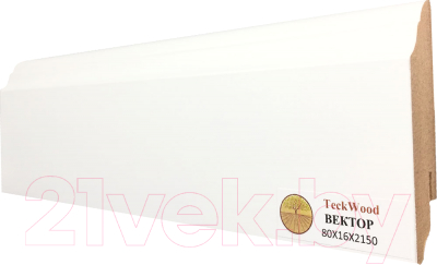 

Плинтус Teckwood, МДФ 80x16x2150