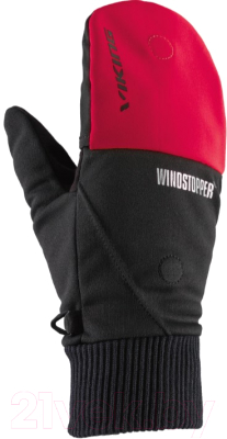 Варежки лыжные VikinG Windstopper Hadar / 170/20/0660-34 (р.9, красный)