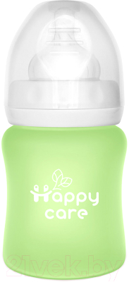 

Бутылочка для кормления Happy Care, Зависит от партии поставки, С широким горлышком из стекла / 40301170