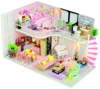 Кукольный домик Hobby Day Розовый лофт / M035 - 