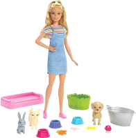 

Кукла с аксессуарами Barbie, Домашние питомцы / FXH11