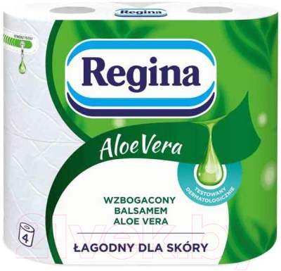 

Туалетная бумага Regina, Белый, Aloe Vera
