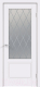 Дверь межкомнатная Velldoris Эмаль Scandi 2V 70x200 врезка (левая, белый/ромб мателюкс) - 