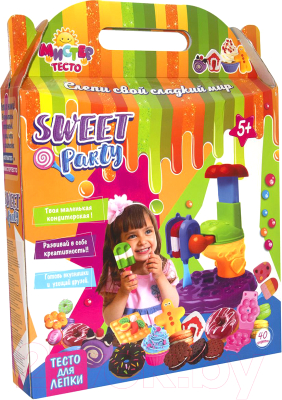 

Набор для лепки Strateg, Мистер тесто. Sweet Party / 71205