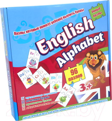 

Развивающие карточки Strateg, English Alfabet / 539
