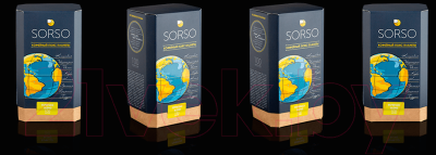 Кофе в зернах Sorso Brazilian Blend 100% Арабика (250г)