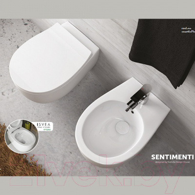 Купить Унитаз подвесной Isvea Sentimenti Neo 10AR02010 + 40D40200I-S  