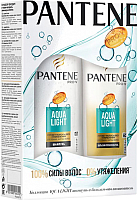 Набор косметики для волос PANTENE Aqua Light шампунь 250мл + бальзам 200мл - 