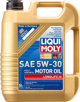 Моторное масло Liqui Moly Longlife III 5W30 / 20822 (5л)