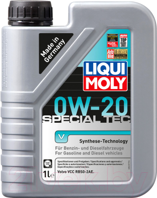 Моторное масло Liqui Moly Special Tec V 0W20 / 20631 (1л)