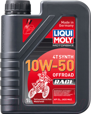 Моторное масло Liqui Moly Motorbike 4T Synth Offroad Race 10W50 / 3051 (1л)