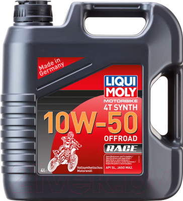 

Моторное масло Liqui Moly, Motorbike 4T Synth Offroad Race 10W50 / 3052