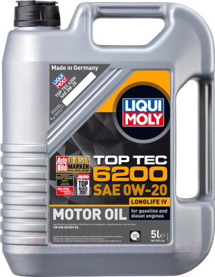 Моторное масло Liqui Moly Top Tec 6200 0W20 / 20789 (5л)