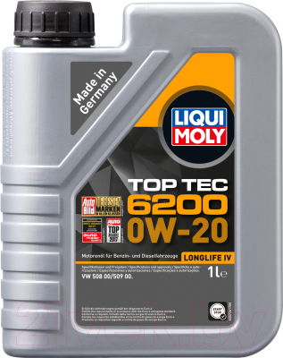 Моторное масло Liqui Moly Top Tec 6200 0W20 / 20787 (1л)