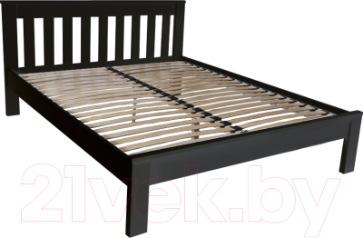 Двуспальная кровать BAMA Флоренция (180x200, черный)