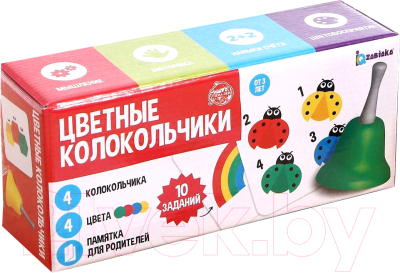 

Развивающий игровой набор Zabiaka, Цветные колокольчики / 5372910