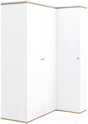 Шкаф Мебель-Неман Либерти МН-313-07 (белый глянец/белый текстурный)