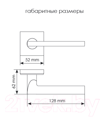 Ручка дверная Morelli Diy MH-50-S6 W