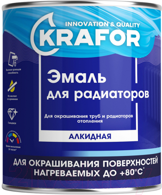 

Эмаль Krafor, Белый, Алкидная