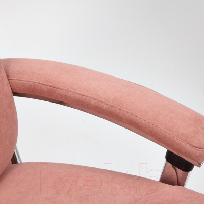 Кресло офисное Tetchair Softy Lux флок (розовый)