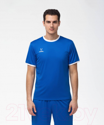 Футболка игровая футбольная Jogel Camp Origin Jersey / JFT-1020 (XXXL, синий/белый)