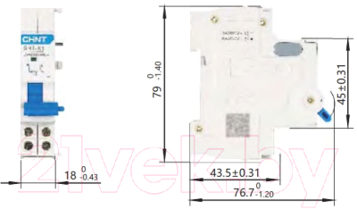 Расцепитель независимый Chint SHT-X3 AC240V/AC415V для NXB-125G (R) / 816989