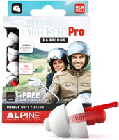 Набор берушей для мотоциклистов Alpine Hearing Protection MotoSafe Pro / 111.23.112 - 