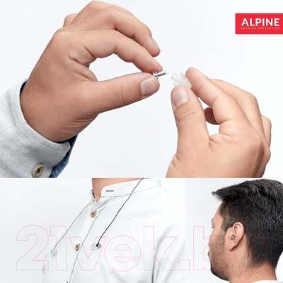 Беруши для музыкантов Alpine Hearing Protection MusicSafe Pro / 111.24.101 (прозрачный)