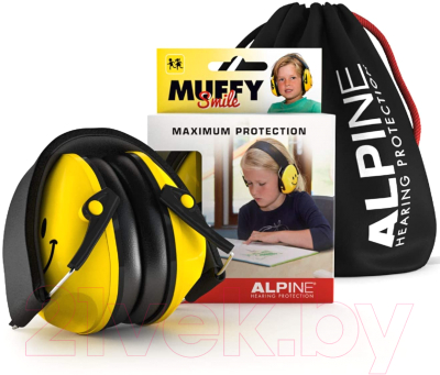 Защита для ушей ребенка Alpine Hearing Protection Muffy Smile / 111.82.324 (желтый)