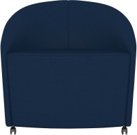 Кресло мягкое Euroforma 3D 3DM Velutto/Velours 26 (темно-синий) - 