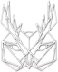 Декор настенный Arthata Филин 30x40-V / 099-1 (белый) - 