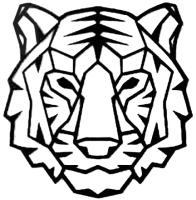 Декор настенный Arthata Тигр 35x35-B / 100-1 (черный) - 