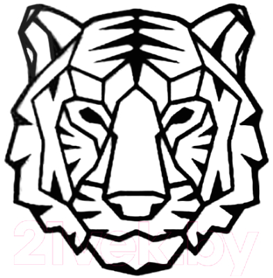 Декор настенный Arthata Тигр 35x35-B / 100-1 (черный)