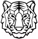 Декор настенный Arthata Тигр 60x60-B / 100-1 (черный) - 