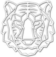 Декор настенный Arthata Тигр 35x35-V / 100-1 (белый) - 