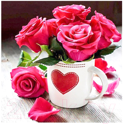 

Набор алмазной вышивки Darvish, Бутоны роз / DV-9515-19