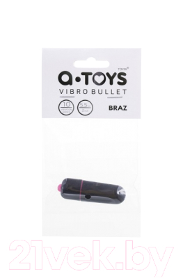 Виброяйцо ToyFa A-Toys Braz / 761057 (черный)
