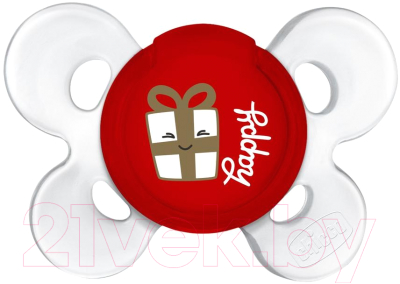 

Пустышка Chicco, Белый;красный, Physio Comfort Christmas / 00055618000000