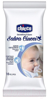 

Влажные салфетки детские Chicco, Очищающие для сосок и пустышек / 00007921000000