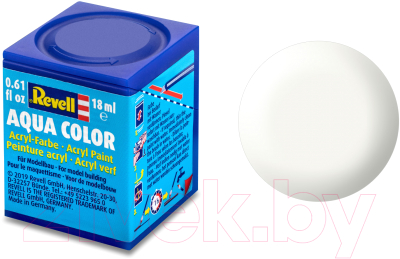 Краска для моделей Revell Aqua Color / 36301 (белый шелково-матовый, 18мл)