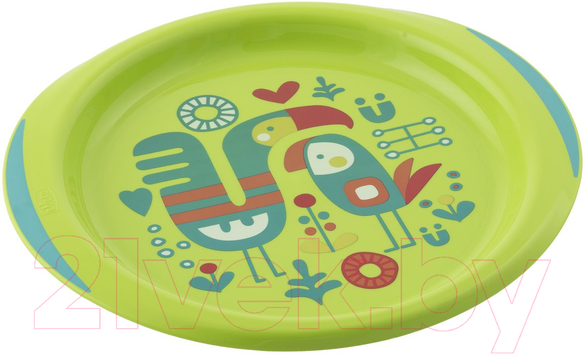 Набор детской посуды Chicco 12+ / 00016002300000 (2шт, зеленый)