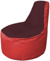 Бескаркасное кресло Flagman Трон Т1.1-0102 (бордовый/красный) - 