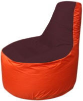 Бескаркасное кресло Flagman Трон Т1.1-0105 (бордовый/оранжевый) - 