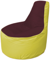 Бескаркасное кресло Flagman Трон Т1.1-0106 (бордовый/желтый) - 