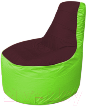 Бескаркасное кресло Flagman Трон Т1.1-0107 (бордовый/салатовый)
