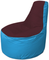 Бескаркасное кресло Flagman Трон Т1.1-0113 (бордовый/голубой) - 